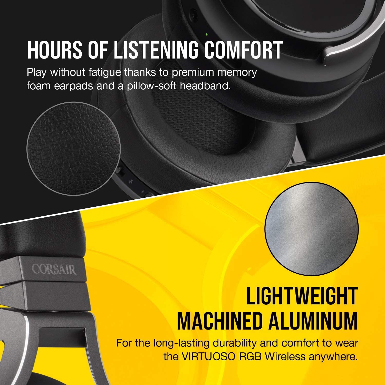 Audífono Corsair (CA-9011185-NA) VIRTUOSO RGB WIRELESS