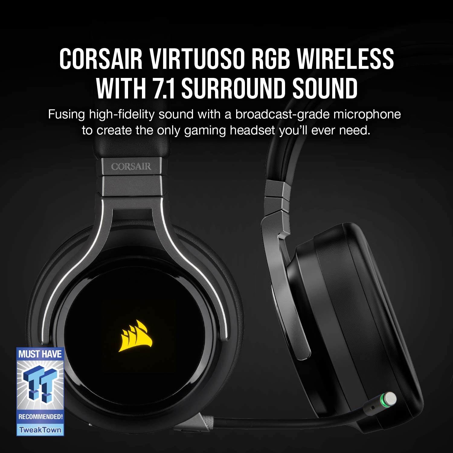 Audífono Corsair (CA-9011185-NA) VIRTUOSO RGB WIRELESS