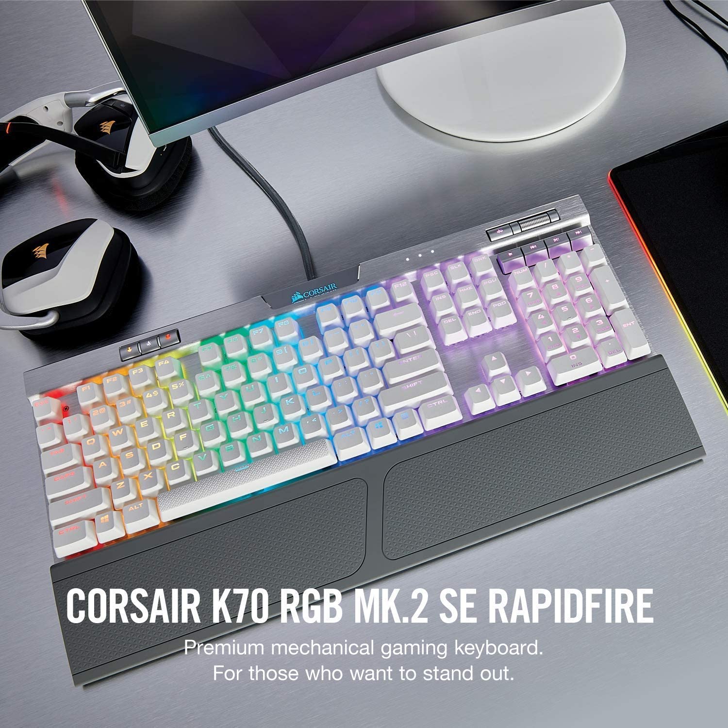Teclado Corsair (CH-9109114-NA) K70 RGB MK.2 SE — CHERRY® MX Speed