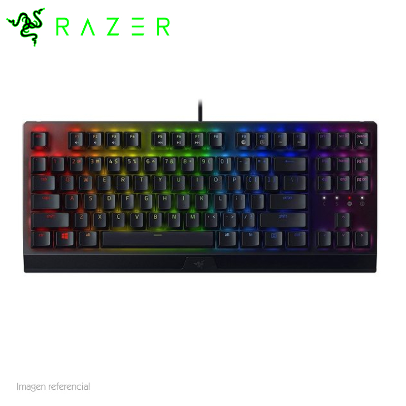 TECLADO RAZER BLACKWIDOW V3 TENKEYLESS MECHANICAL SP CHROMA BLACK (RZ03-03491200-R311)