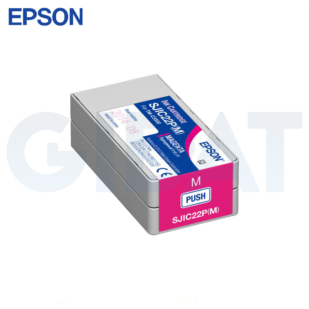 Cartucho de Tinta EPSON color Magenta para impresoras Epson TM-C3500.