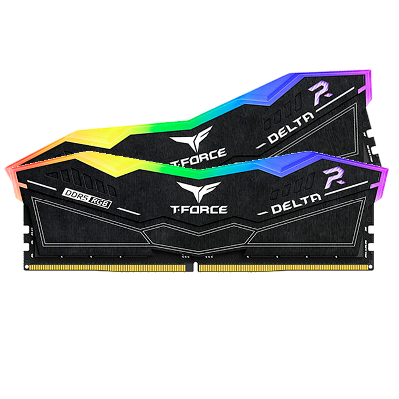 Memoria TEAMGROUP T-FORCE DELTA RGB DDR5, 32GB(2x16GB) DDR5-7600MHz, PC5-60800, CL36, 1.4V