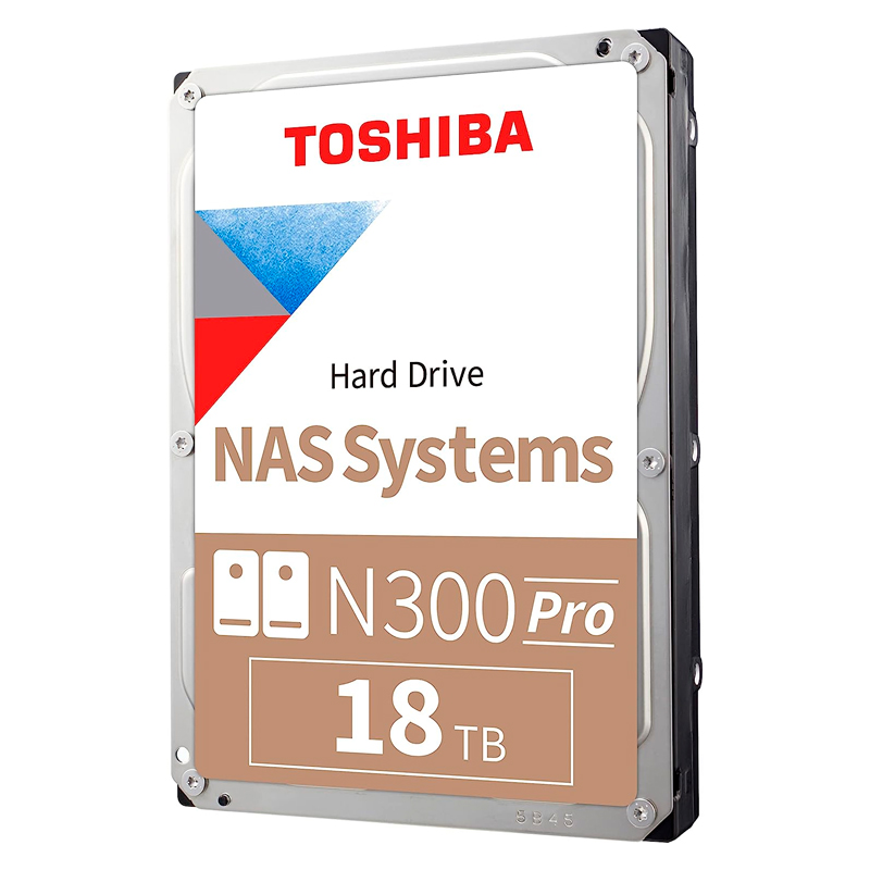 Disco duro Toshiba N300, 18TB NAS, SATA 6.0Gb/s, 7200rpm, 512MB Cache, 3.5".