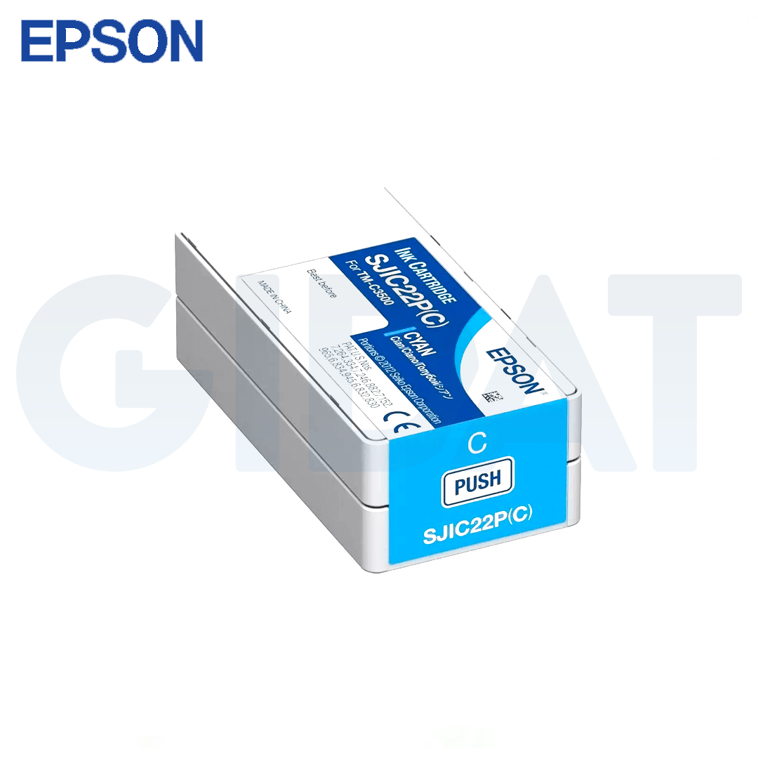 Cartucho de Tinta EPSON color Cian para impresoras Epson TM-C3500.