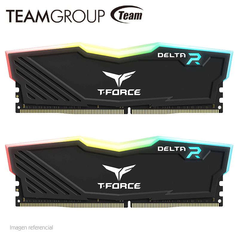 Team Group Memoria RAM TF3D416G3600HC18JDC01 Delta 2x8GB DDR4 3600Mhz RGB