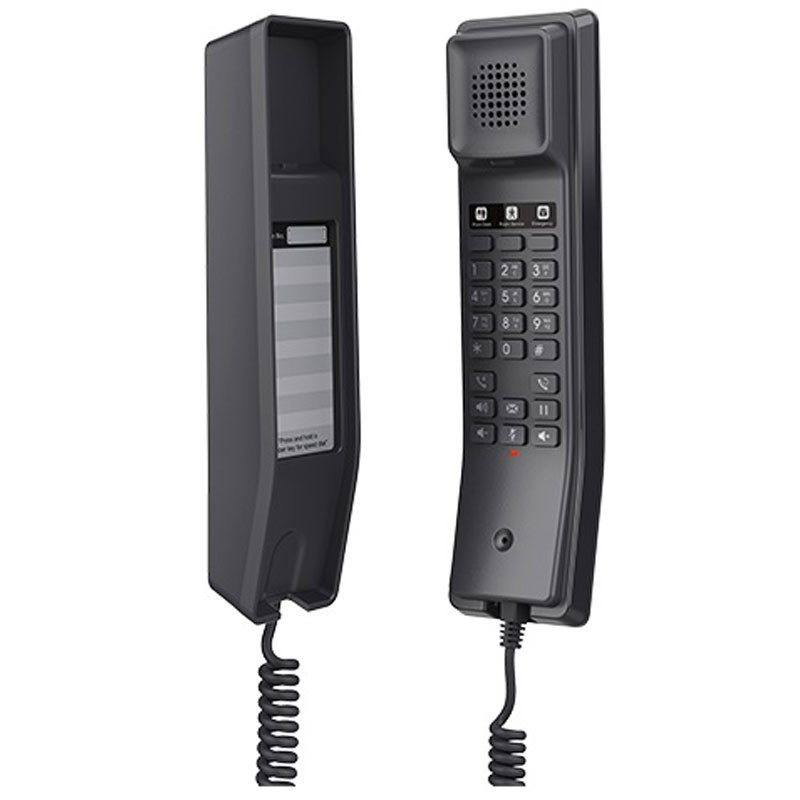 Teléfono IP GrandStream Hotelero, 2 líneas SIP con 2 cuentas, codec Opus, IPV4/IPV6, color negro