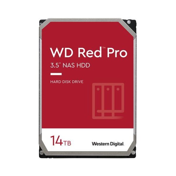 Disco duro Western Digital Red Pro NAS, WD142KFGX 14TB SATA 6Gb/s 7200rpm 3.5" 512MB Cache