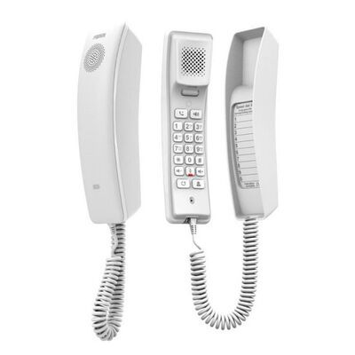 Teléfono IP GrandStream Hotelero, 2 líneas SIP con 2 cuentas, codec Opus, IPV4/IPV6, color blanco