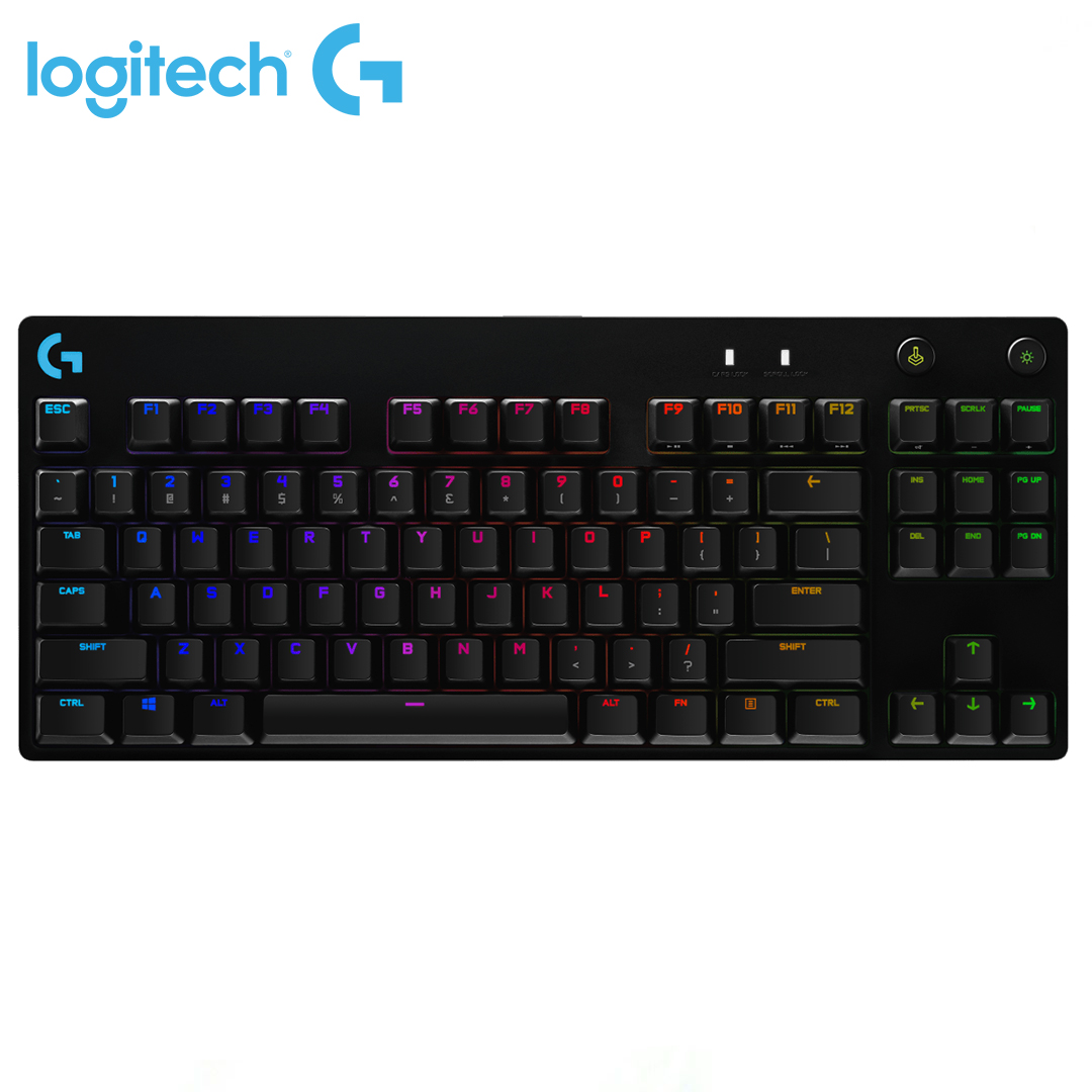 TECLADO LOGITECH PRO KEYBOARD RGB USB BLACK (920-009388)