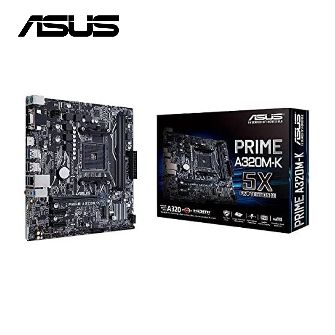 Motherboard ASUS Prime A320M-K, AM4, AMD A320, DDR4, SATA 6.0, USB 3.1