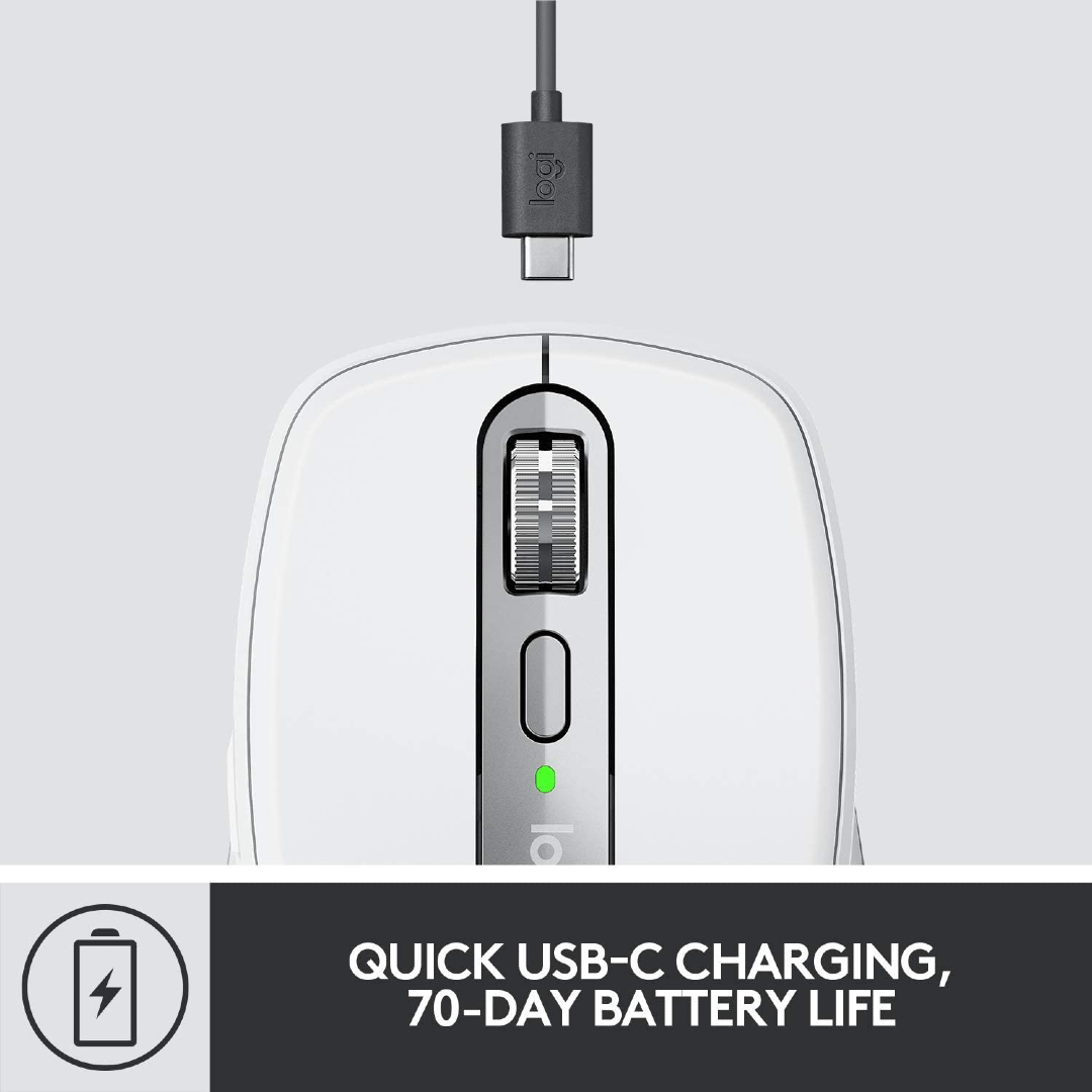 MOUSE LOGITECH MX ANYWHERE 3 BLUETOOTH PALE GREY (910-005985)