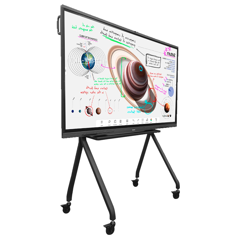 Rack portatil TEROS TE-9010S para Pantalla Tactil Interactiva de 75"-"86", Color negro.