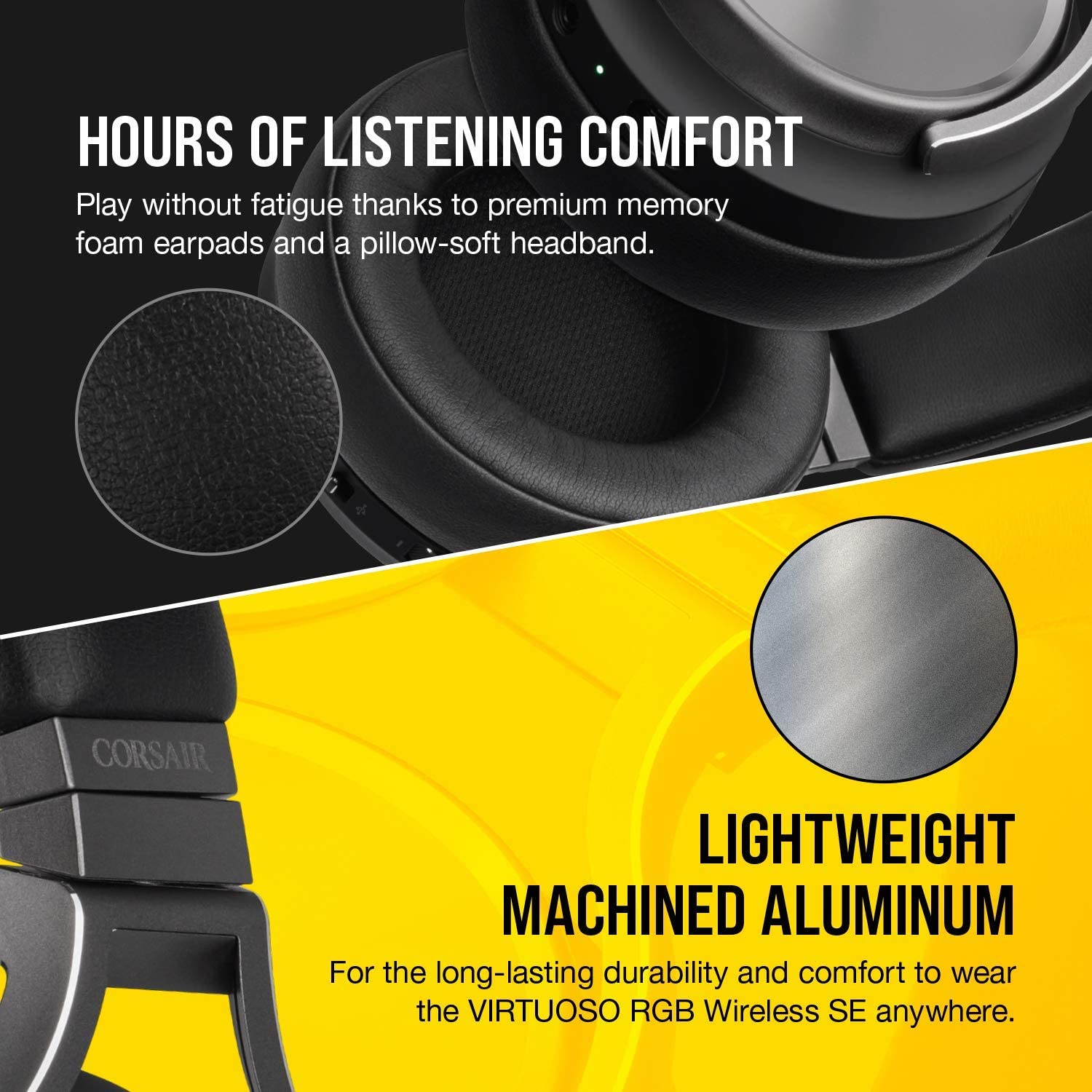 Audífono Corsair (CA-9011180-NA) Virtuoso RGB WIRELESS SE