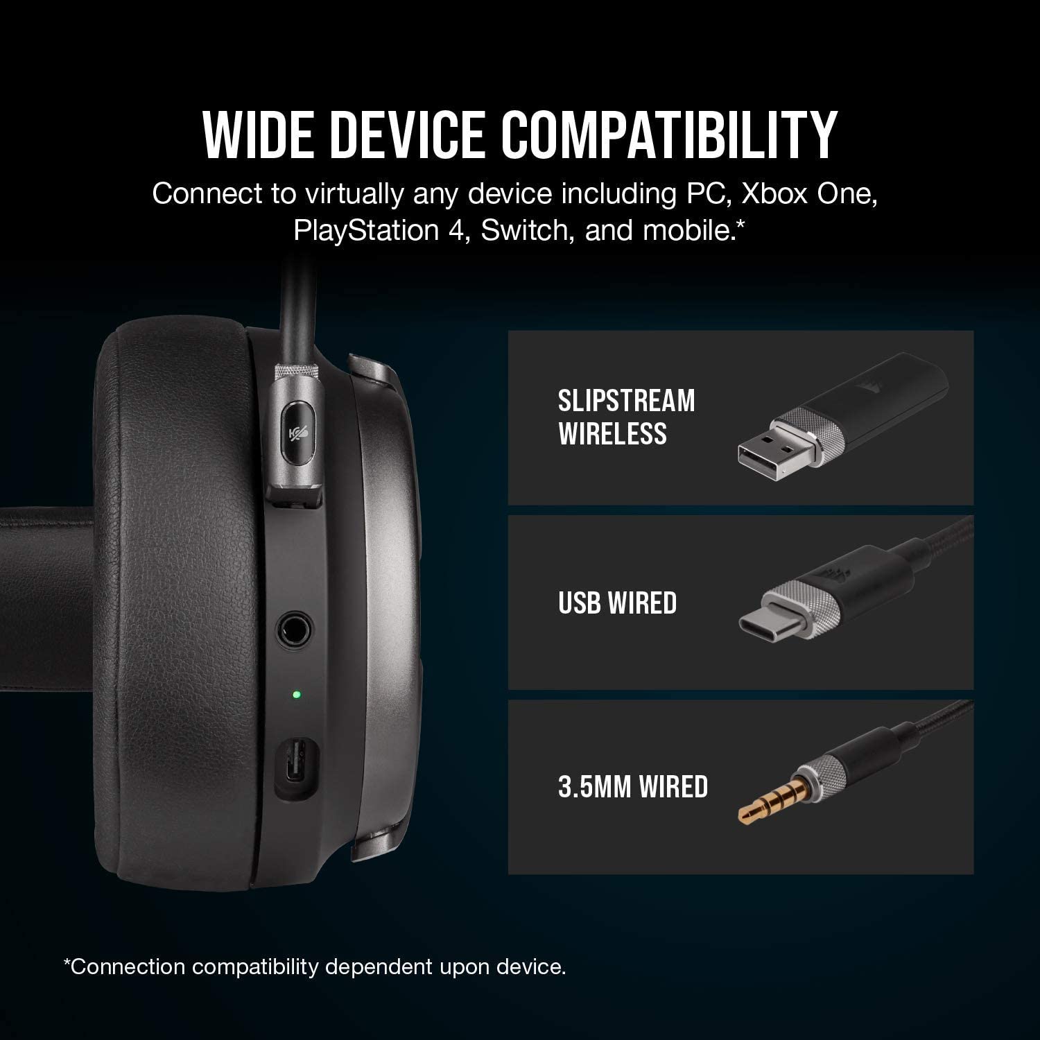 Audífono Corsair (CA-9011180-NA) Virtuoso RGB WIRELESS SE
