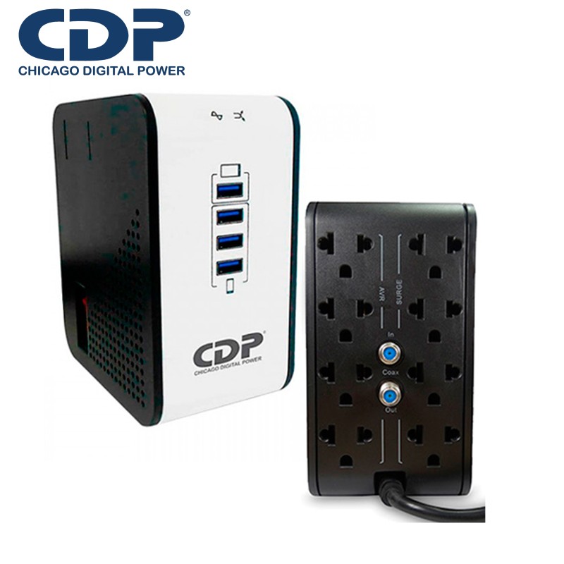 Regulador de voltaje CDP R2CU-AVR1008i, 1000VA / 500W, 170-270 VAC.