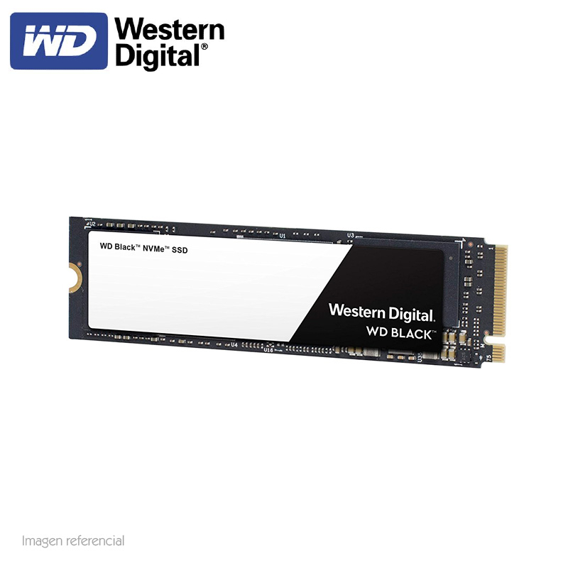 Unidad en estado solido Western Digital WD Black NVMe, 250GB, M.2 2280, PCIe Gen3 8 Gbps.
