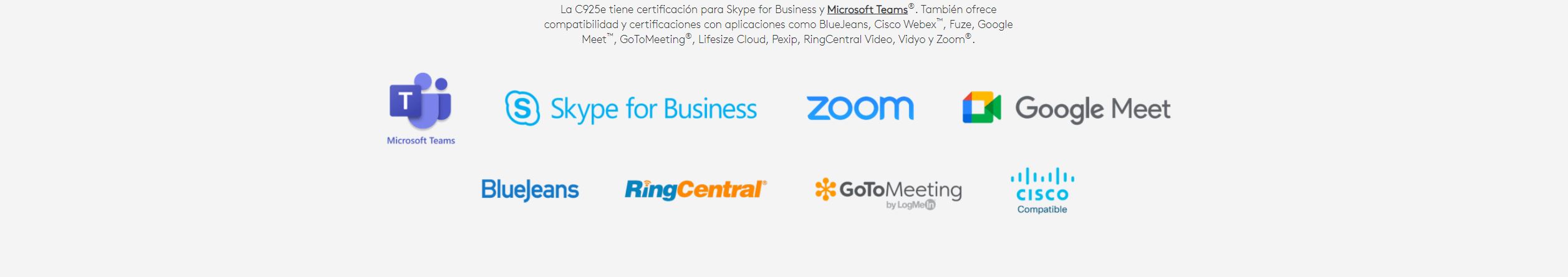 Camara Web Logitech C925e Business Full HD 1080p compatible con H.264