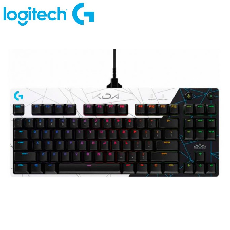 TECLADO LOGITECH PRO KEYBOARD K DA GX BLUE RGB BLACK (920-010074)