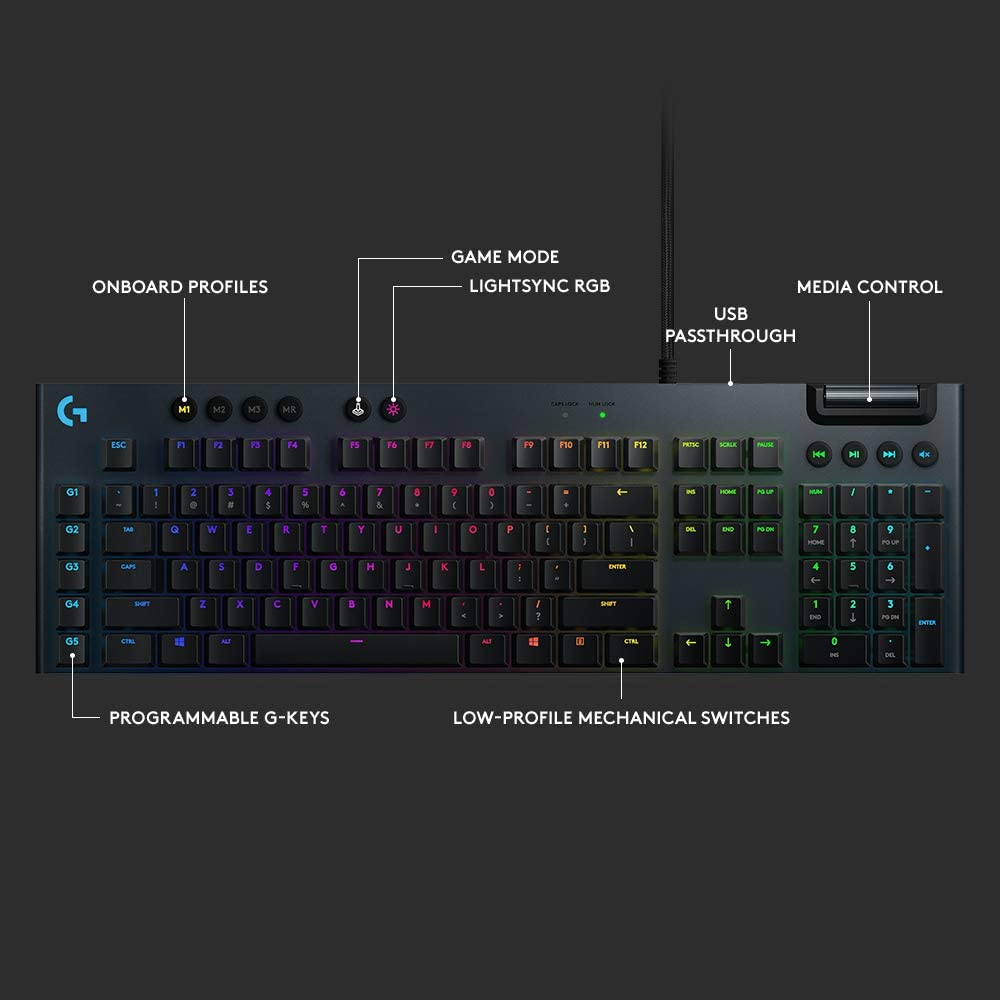 TECLADO LOGITECH G815 RGB & LIGHTSYNC (PN 920-008984)