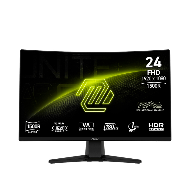 Monitor MSI MAG 242C Curvo (1500R) 23.6, FHD VA, HDMI / DP / Headphone-Out