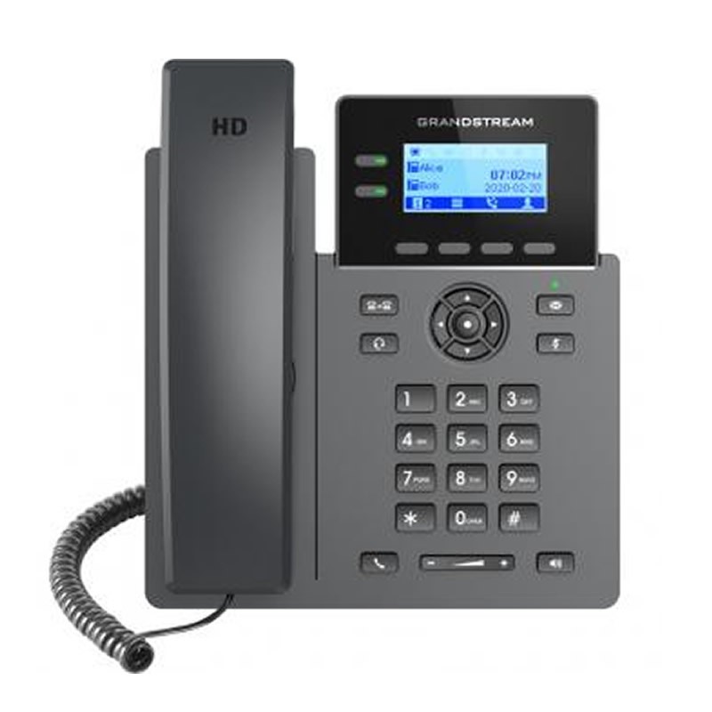 Teléfono Grandstream IP Wi-Fi Grado Operador, 2 líneas SIP con 4 cuentas, codec Opus, IPV4/IPV6