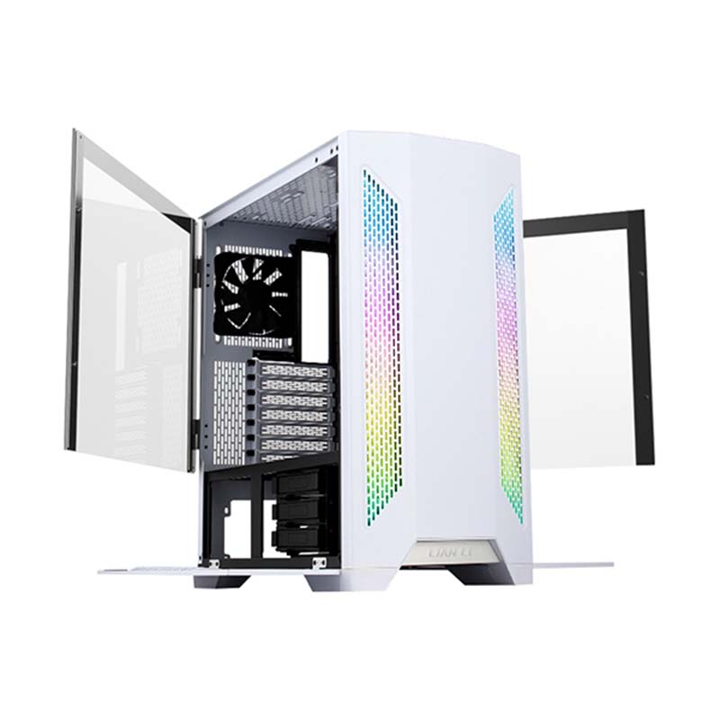 CASE LIAN LI LANCOOL II MESH C SNOW ARGB, 2 VIDRIO TEMPLADO, USB TIPO-C (RGB-S)