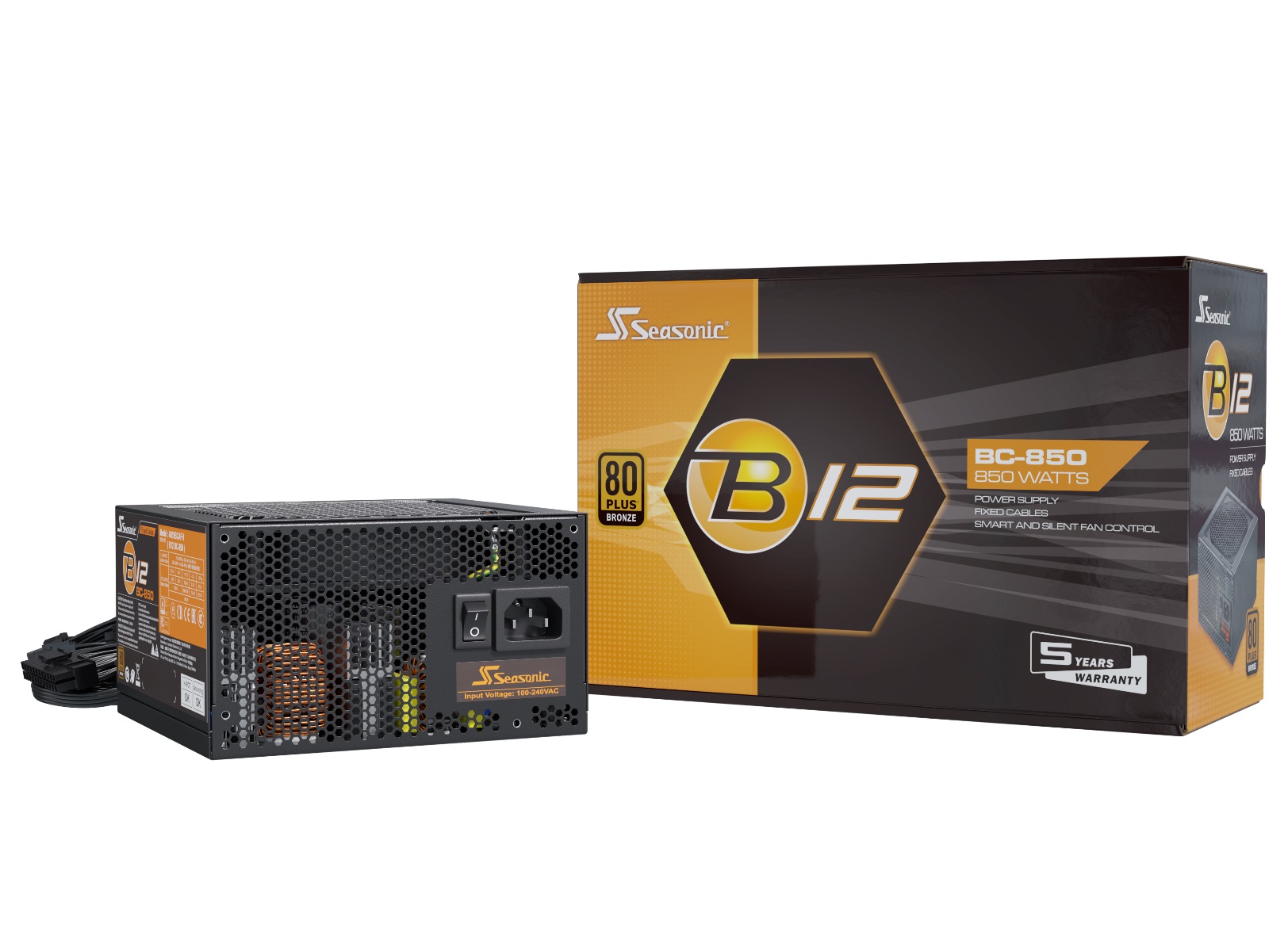 FUENTE SEASONIC B12-850BC 80PLUS BRONZE (A851BCAFH)