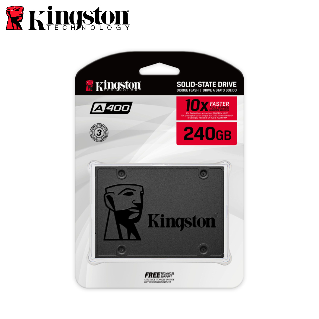 DISCO SSD Kingston A400, 240GB, 2.5", SATA 6.0 Gb/s.