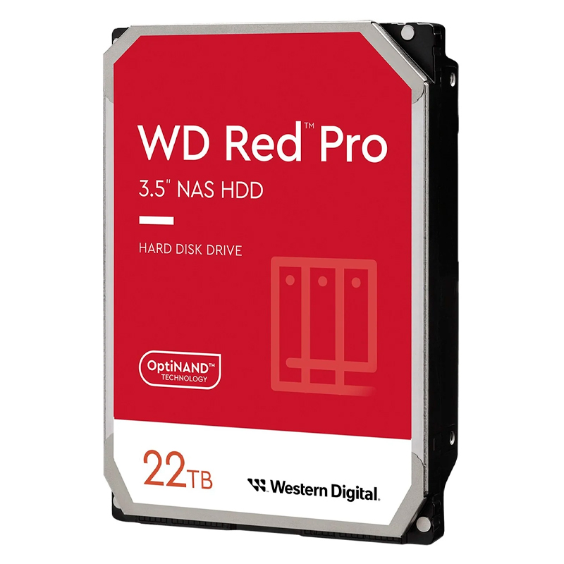 Disco duro Western Digital Red Pro WD221KFGX, 22TB, SATA 6GB/s, 3.5" 7200rpm, Cache 512MB