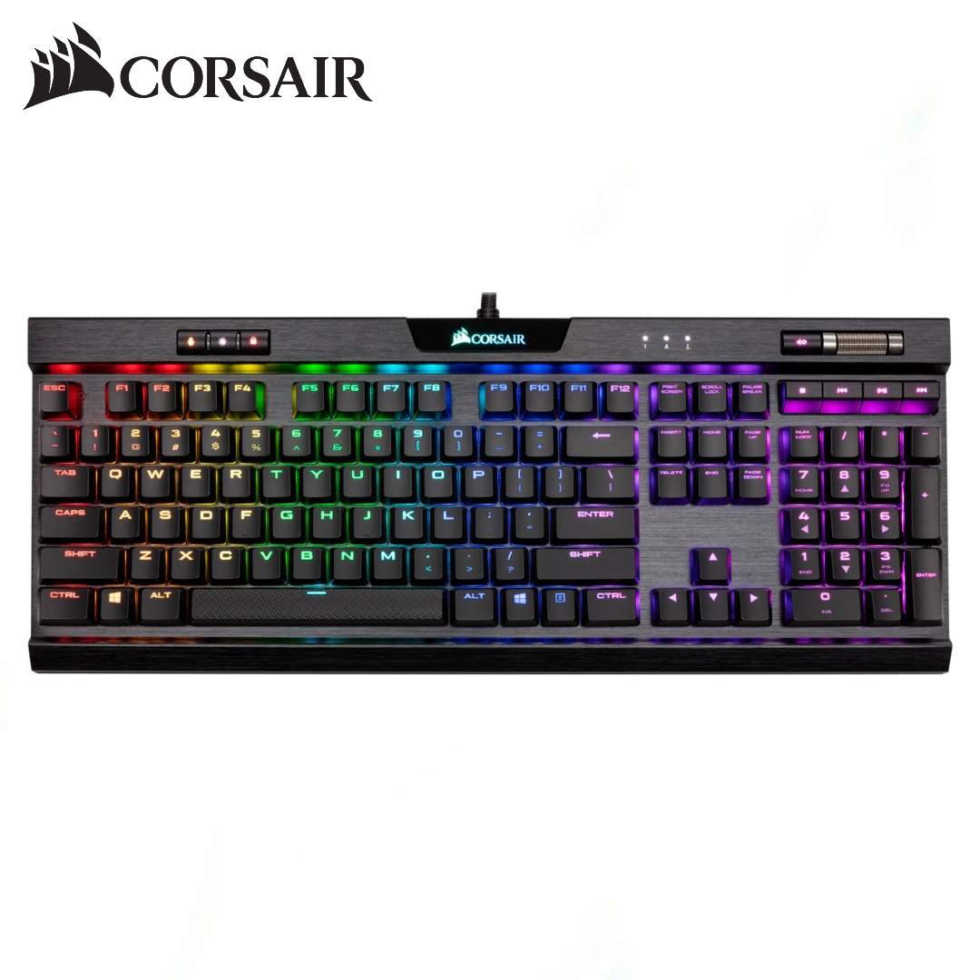 Teclado Corsair (CH-9109014-SP) K70 RGB MK.2 RAPIDFIRE CHERRY® MX Speed